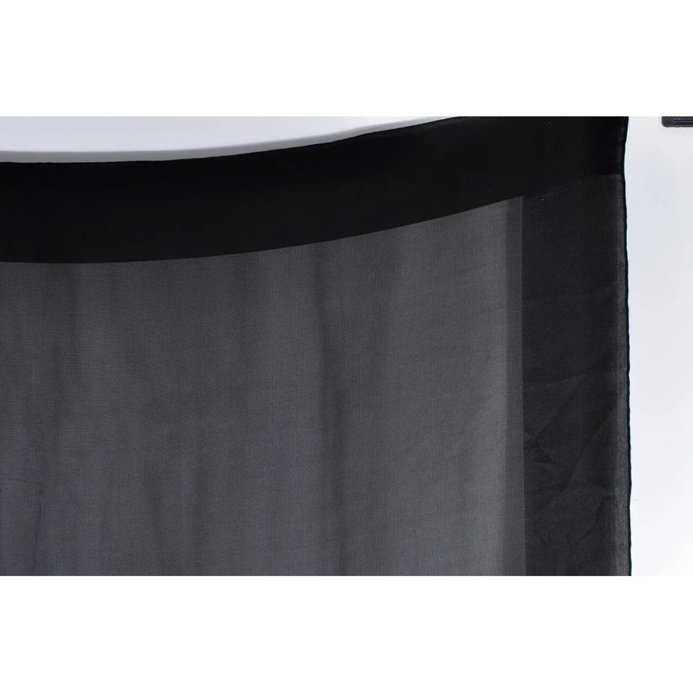 Christian Dior Scarf Bandana Silk 100% Black 88×88cm (35inches)Authentic - Picture 8 of 12